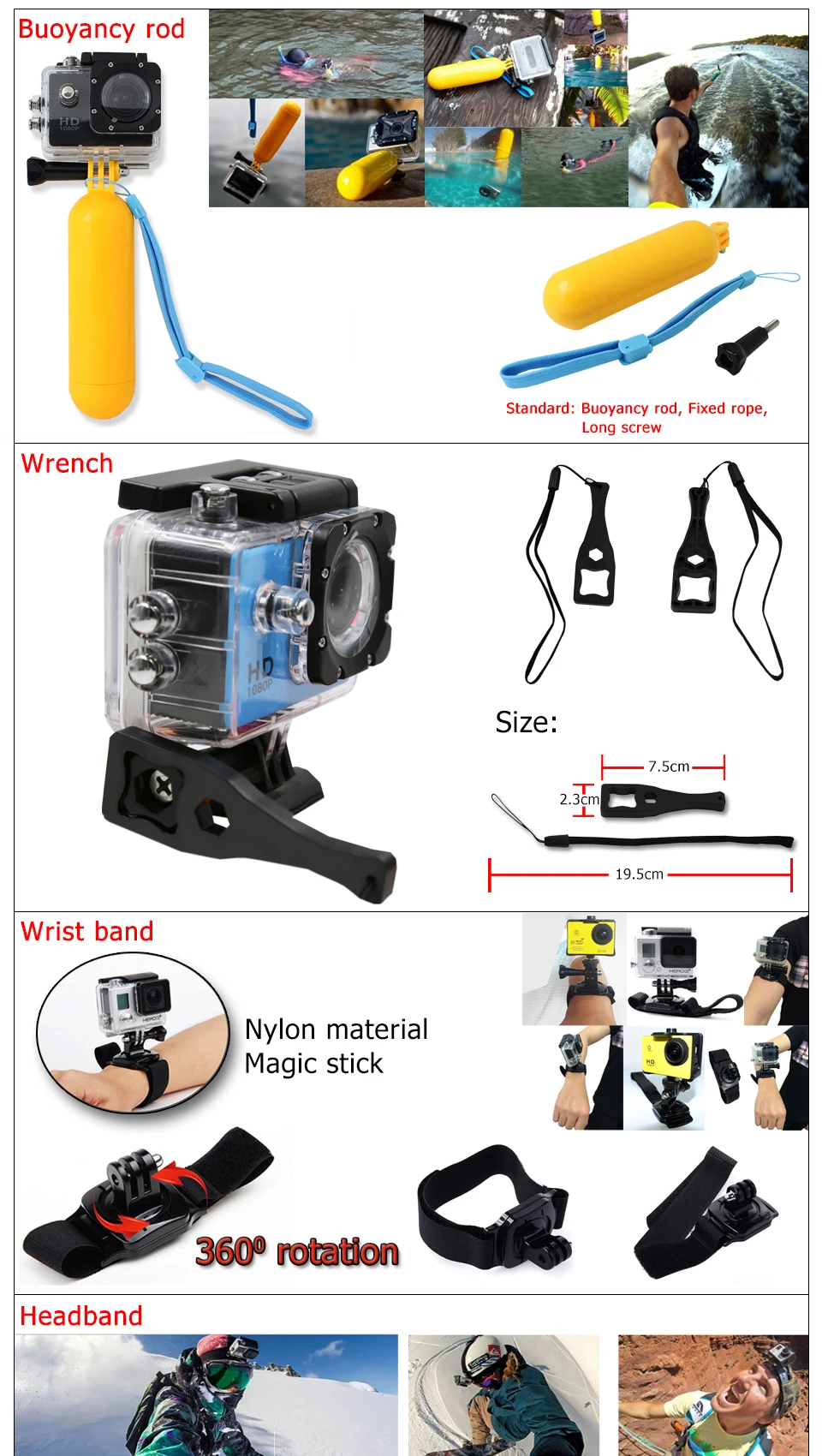 Экшн-камера eken H9 H9R wifi Ultra HD Mini Cam 4 K/30FPS 1080 p/60fps 720 P/120FPS Подводная Водонепроницаемая спортивная видеокамера