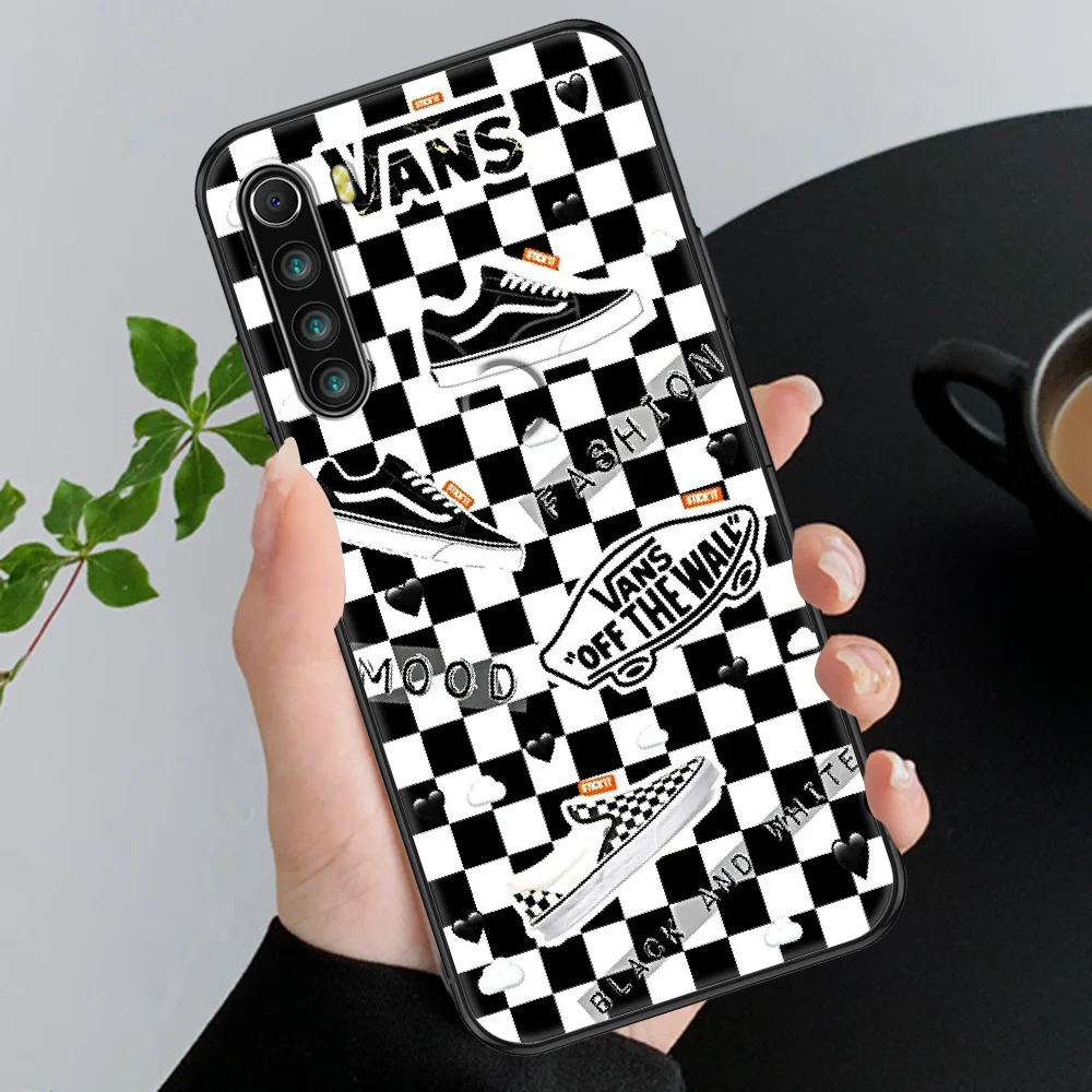 

Fashion Brand skateboard VANSes Phone case For Xiaomi Redmi Note 7 7A 8 8T 9 9A 9S 10 K30 Pro Ultra black silicone prime tpu