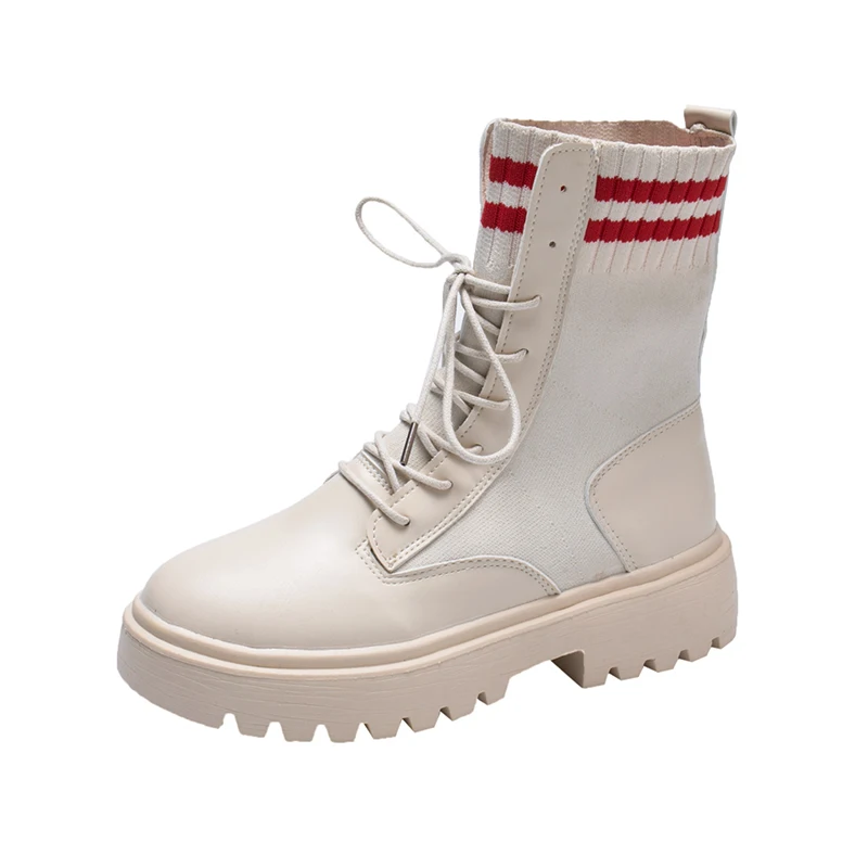 

Autumn Winter Women Shoes Black Ankle Boots for Women High Top Sock Boots 2019 New Fashion Martin Boots Women Platform Boots