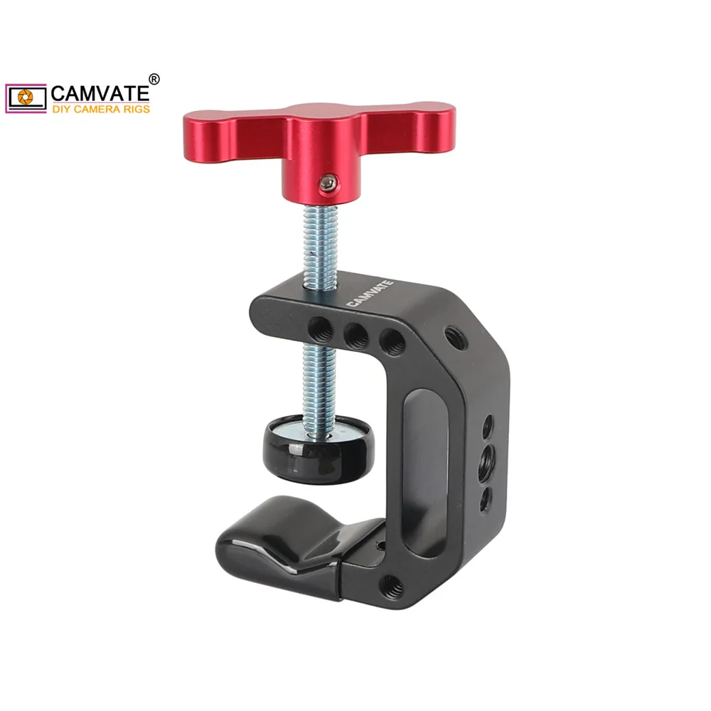 CAMVATE Универсальный c зажим с 1/4 &quotи 3/8&quot резьбовые отверстия для DSLR Камера