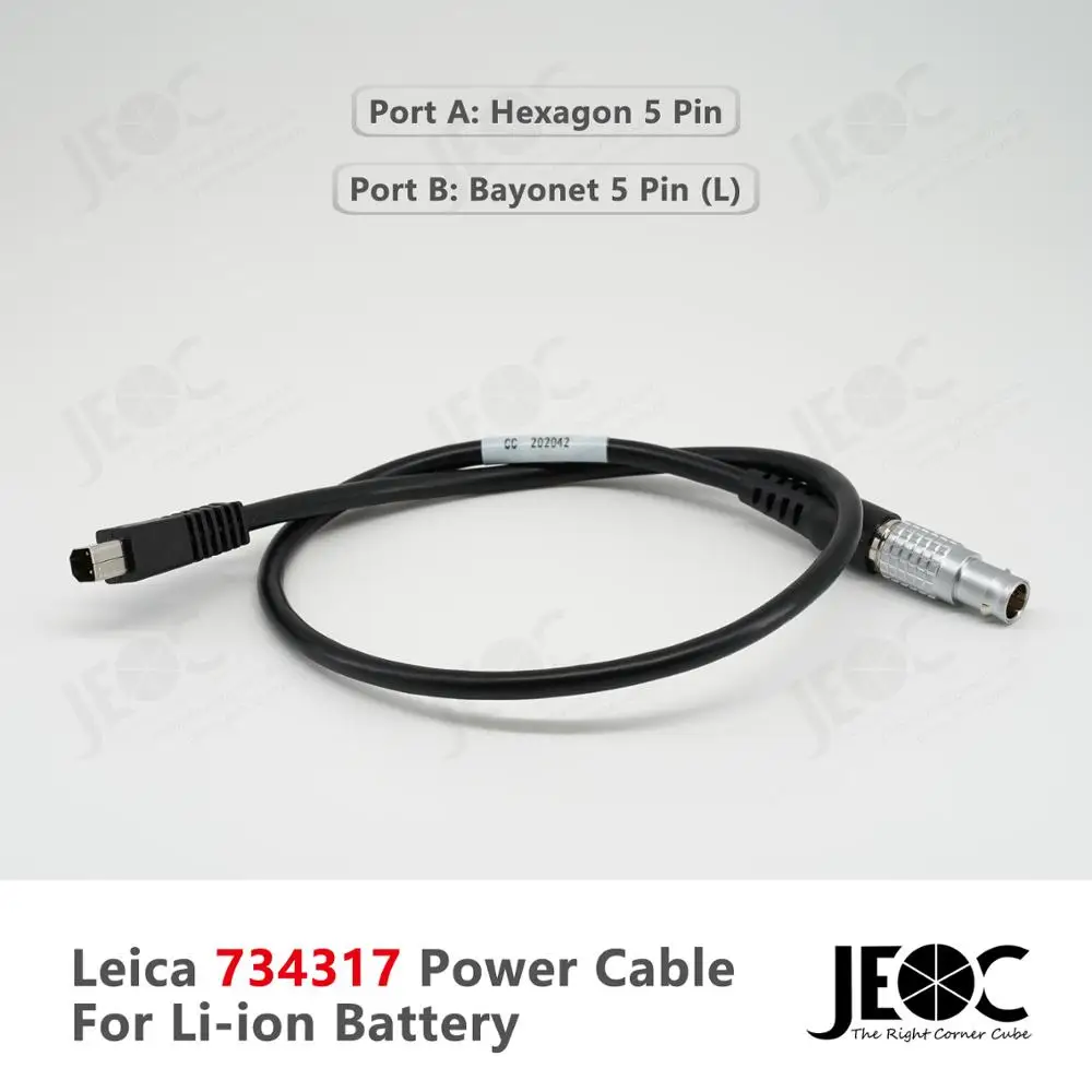 

JEOC 734317 Кабель питания для литий-ионного аккумулятора Leica