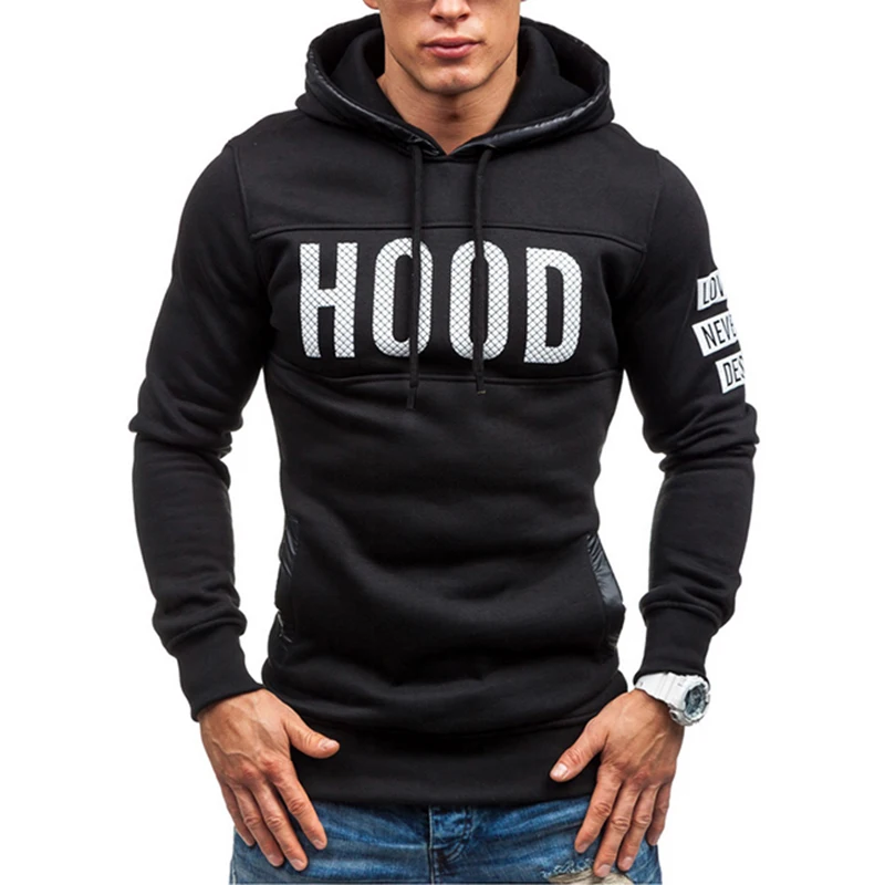 

2021 New hoodie men's fall casual hoodie sweatshirt pullover men's warm hat street wear