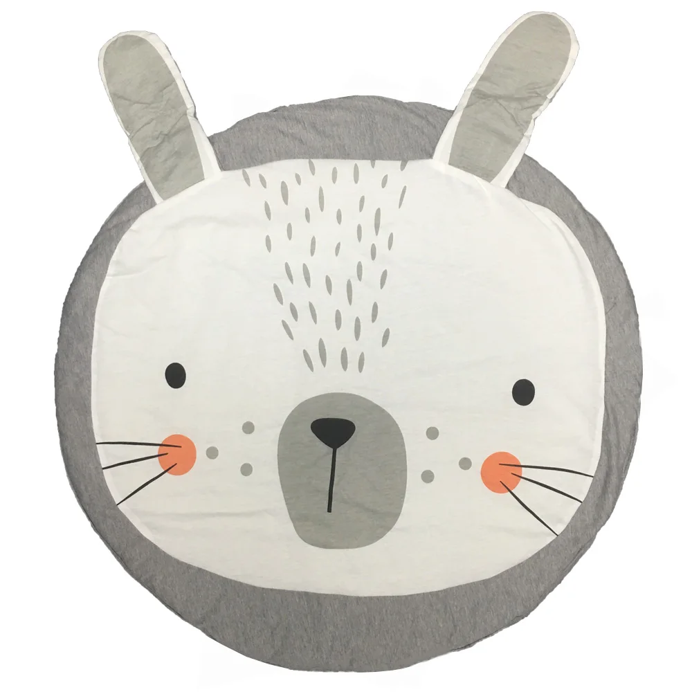 PJ0032D Детские игровые коврики меховой коврик игрушки мультипликационных животных детский коврик ползающее одеяло круглый напольный коврик коврики для детской комнаты декор - Цвет: PJ0032D