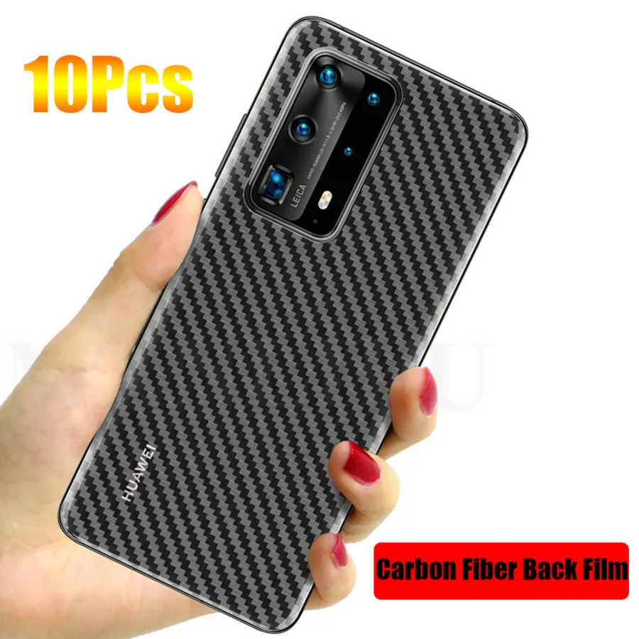 10 шт. защитная 3d пленка из углеродного волокна для Huawei Y8p Y6p Y5p|Защитные стёкла и