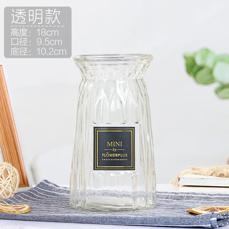 Contracted Glass Vase Origami Flower Arranging Green Plants Hydroponic Device Desktop Place Adorn Household Furnishing Articles | Дом и сад
