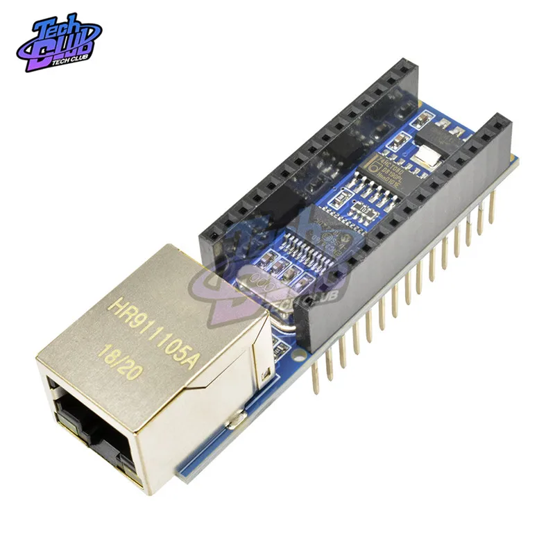 1PCS Nano V3 Ethernet Shield ENC28J60 Microchip HR911105A Webserver Board Module for Arduino 3.0 | Инструменты