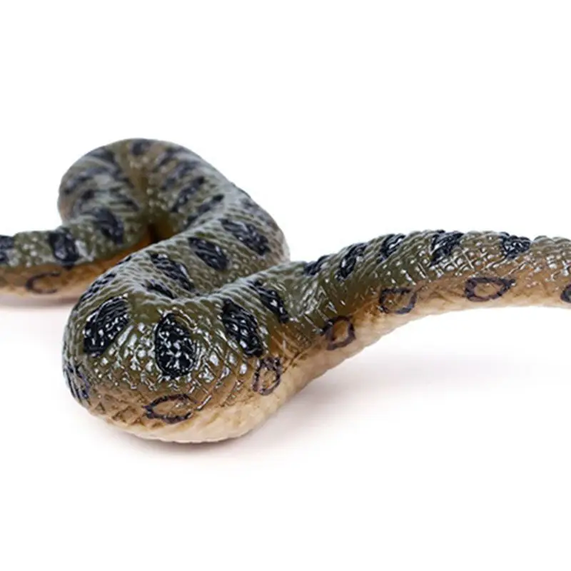 Fake Realistic Rubber Toy Snake North Us Green Anaconda Scary Halloween Props | Игрушки и хобби