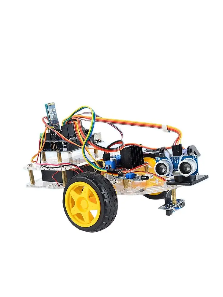Intelligent car robot development board Bluetooth-compatible tracking ultrasonic obstacle avoidance Programmable set