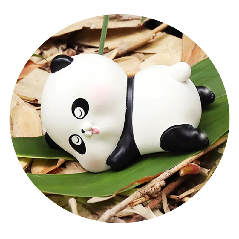 

Cute Little Panda Car Ornament Kawaii Animal Car Interior Accessories Birthday Gift Desk Home Office Creative Decoration