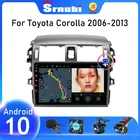 Автомагнитола Srnubi, 2DIN, Android 10, с радио, DVD, для Toyota Corolla E140150, 2006-2013, мультимедийный плеер, GPS-навигация, автомагнитола
