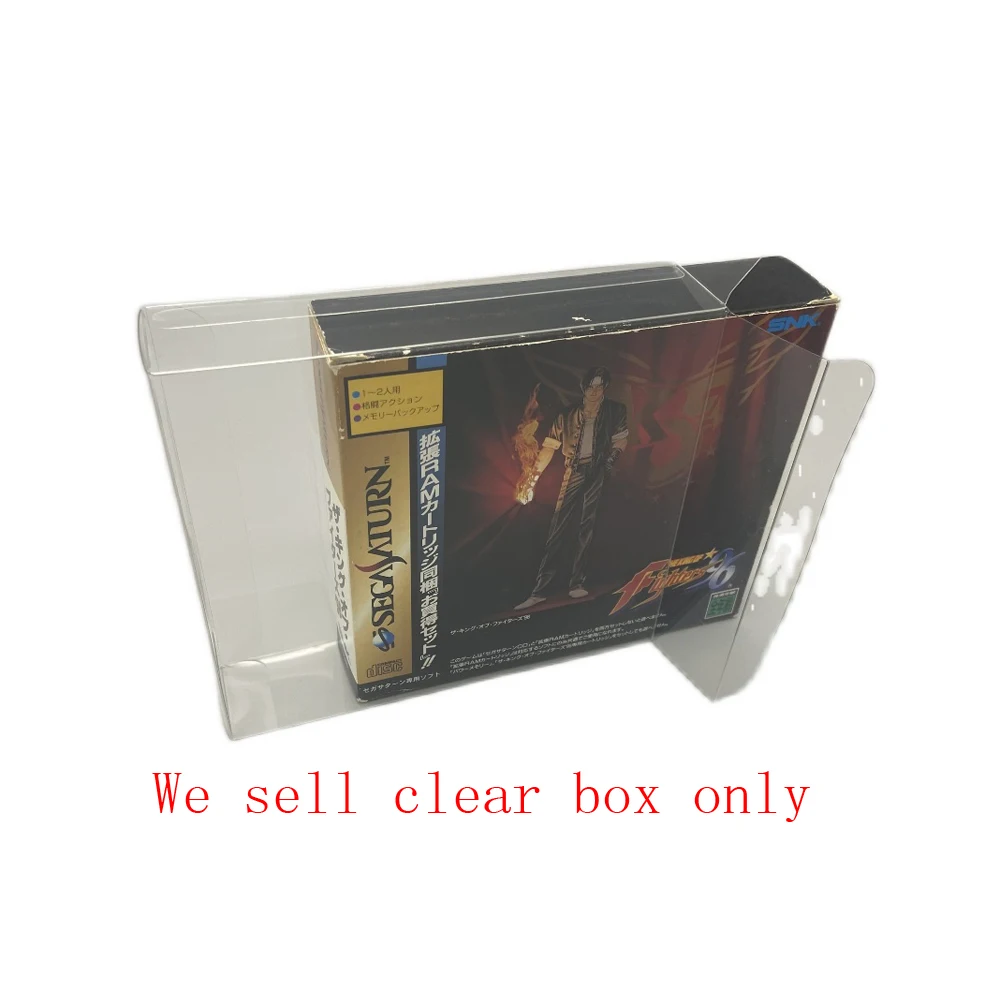 

10 pcs a lot Transparent Storage display box for Sega Saturn for SS game card collection Protection box