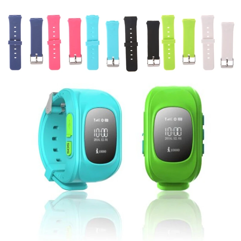

OOTDTY 6 Color Smart Locator Tracker Watch Replacement Band For Children Wrist Strap For Q50 Y3 Kids Smart Wearable Accessories