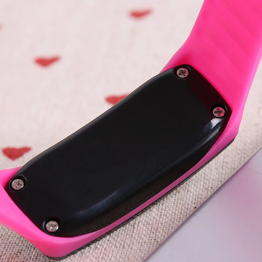 Спортивные светодиодные цифровые часы силиконовой резины Экран браслет яркого