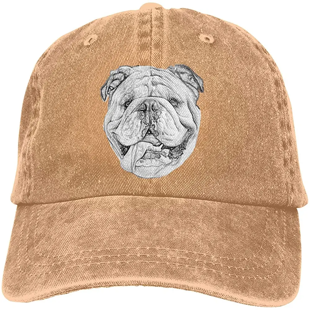 

Регулируемая бейсбольная кепка с английским бульдогом