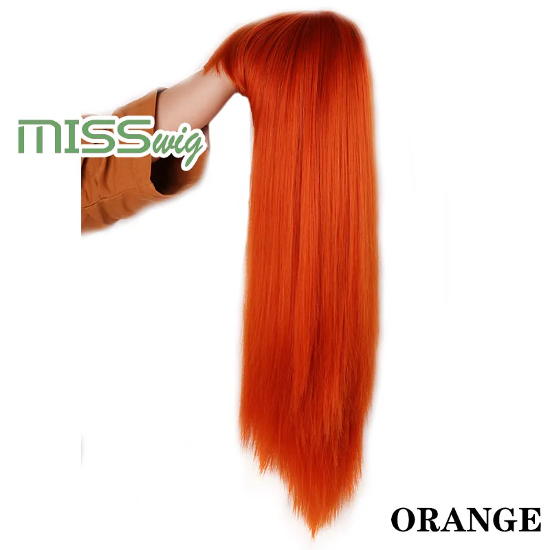 Синтетические волосы MISS WIG длинные прямые 60 см 300 г черные светлые красные для