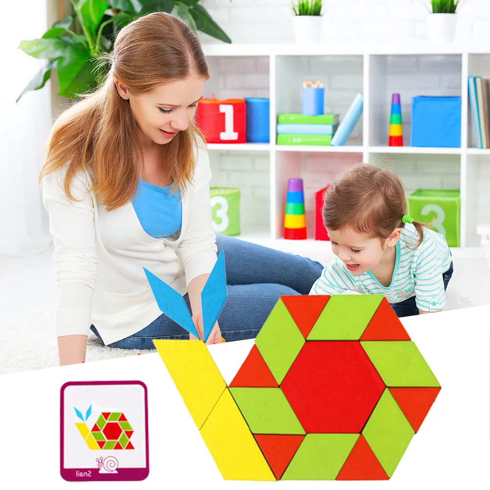 155pcs Wooden Jigsaw Puzzle Board Set Colorful Baby Montessori Educational Toys for Children Kids Learning Developing Toys