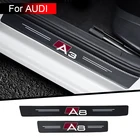 4 шт., автомобильные наклейки для дверей Audi A3 A4 A5 A6 A7 A8 Q3 Q5 Q7 Q8