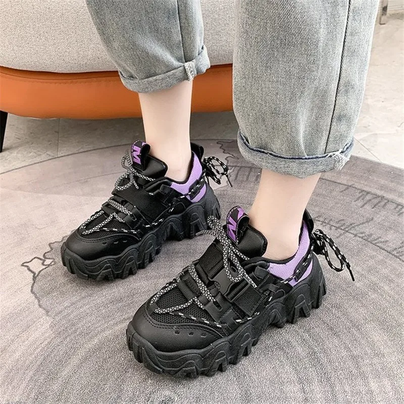 

Women Chunky Sneakers 2020 Fashion Platform Sneakers Ladies Wear-resistant non-slip Casual Shoes For Woman Sports