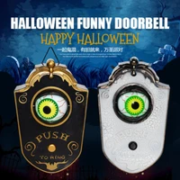 halloween one eyed doorbell decoration horror props glowing hanging piece whole door hanging plastic doorbell eyeball bell decor