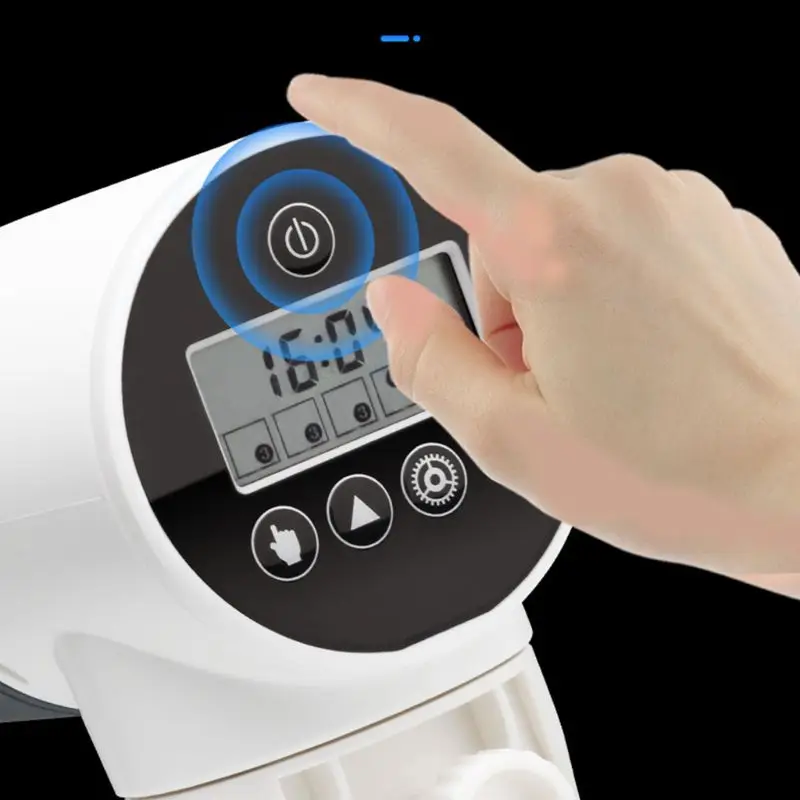 

2021 New Automatic Fish Feeder Vacation Weekend Electric Auto Food Dispender Super Mute Smart Timing Rotatable Base for Aquarium