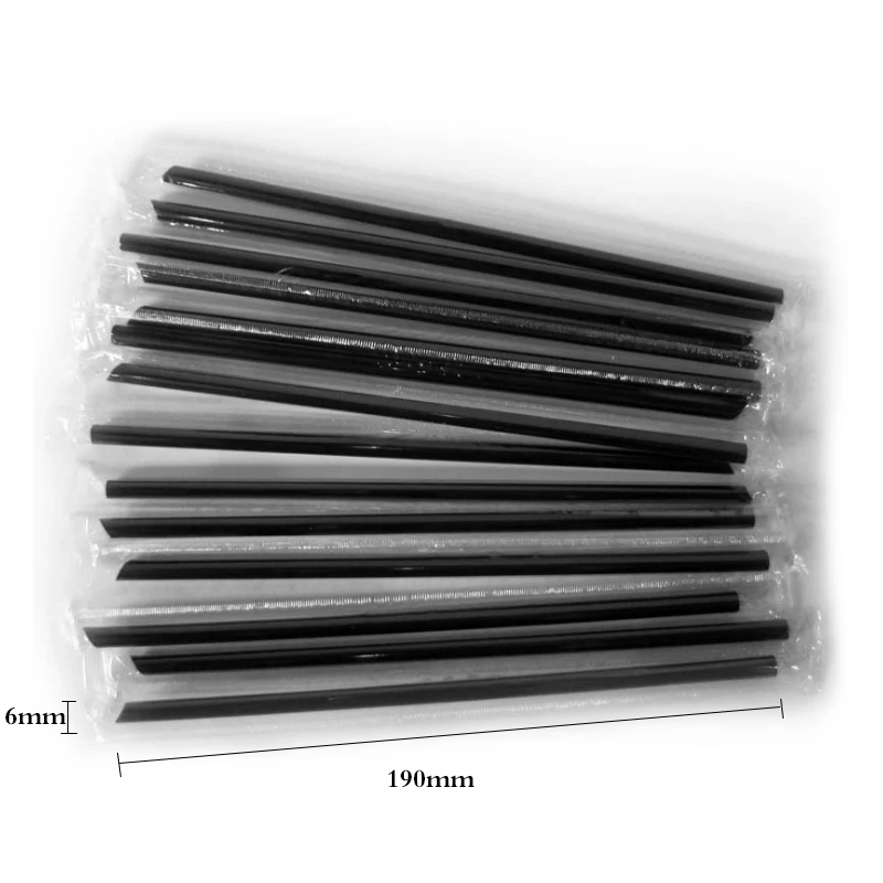 

100pcs Clear individually wrapped Drinking PP Straws Tea Drinks Straws Smoothies Jumbo Thick holiday event party