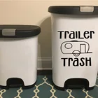 Настенные виниловые наклейки на мусор, съемные стикеры на стену, комнатное украшение для мусора, водонепроницаемые обои