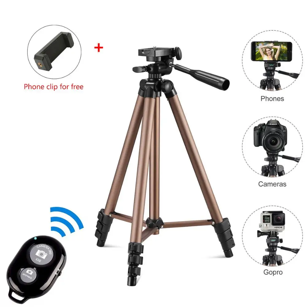 Trípode de cámara portátil para teléfono inteligente, Mini trípode para cámara Digital, soporte ligero para viaje