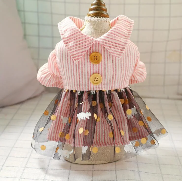 

Paizi Wangte New Dog Dress Cute Princess Wind Teddy Cat Puppies Spring And Summer Shih Tzu Life Vests For Kuromi Cheap