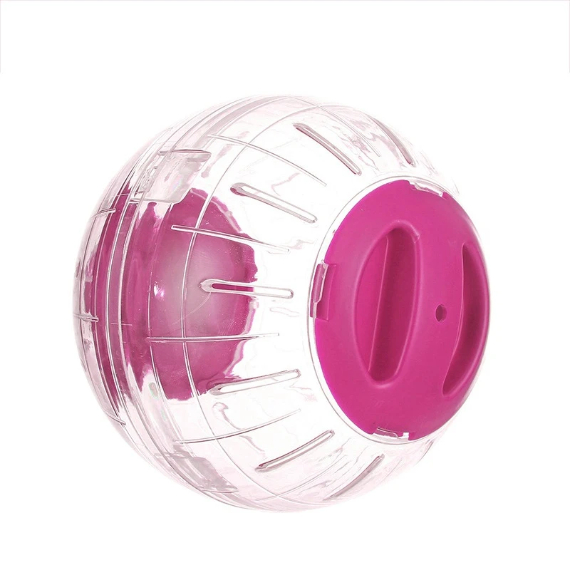 Pink Pet Забавные беговые шарики пластиковые для хомяка мяч для упражнений Шелковый Кристальный Медвежонок бегущий мяч игрушка-неваляшка прозрачное колесо поставки - Цвет: Pink