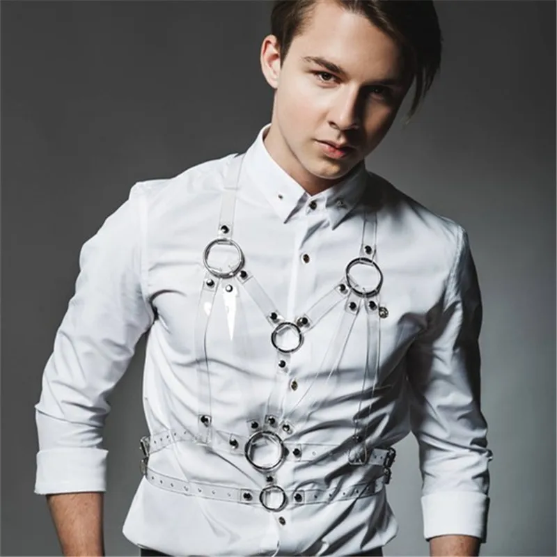 Фетиш мужские экзотические Топы ремни на грудь для геев БДСМ Регулируемая