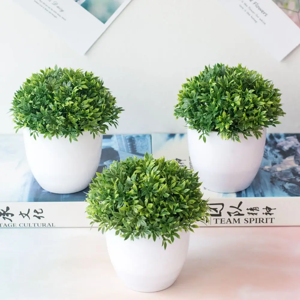 

Artificial Plants Bonsai Small Tree Pot Plants Bonsai Lotus Flowers Fake Flowers Potted Ornaments Home Decoration Garden Decor