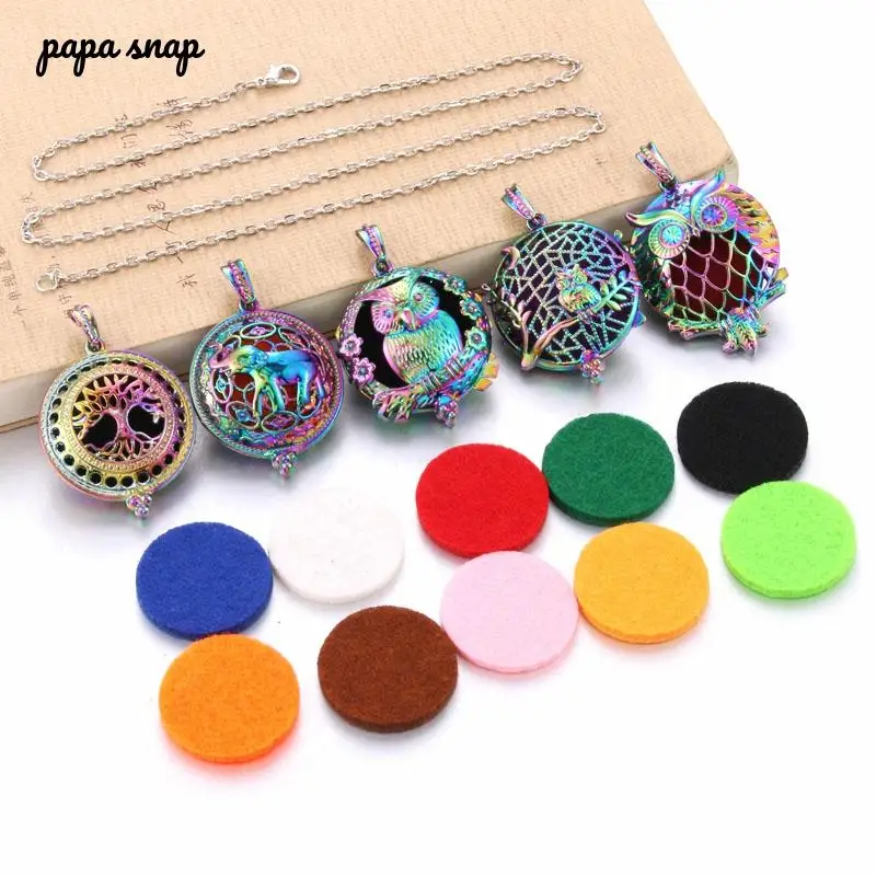 Новинка 2019 красочная Подвеска для ароматерапии винтажное эфирное масло в форме