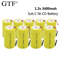 2 20pcs sc battery 1 2v 3400mah sub c ni cd rechargeable battery for diy bosch hitachi dewalt electric drill power tool sc cells