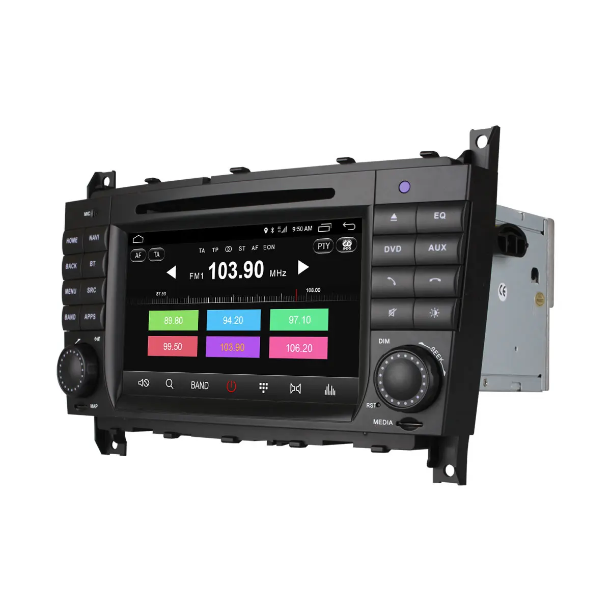 4G SIM LTE Android 9. 0 8 Core 32G ROM 2DIN автомобильный DVD GPS плеер для Mercedes W203 W209 W219 A-Class A160 C-Class C180
