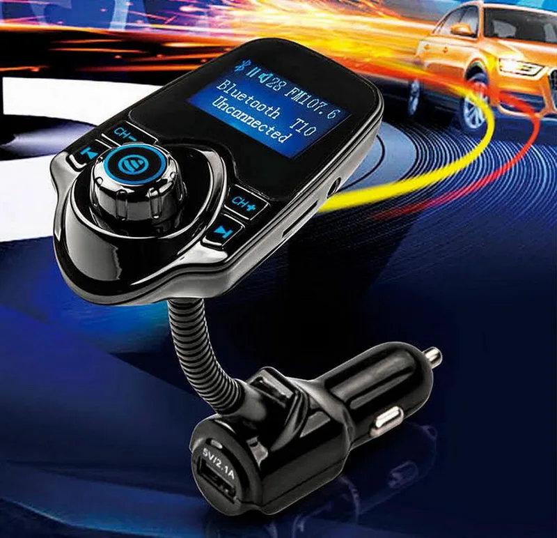

Bluetooth New CarKit Bluetooth FM Transmitter MP3 Player Car Kit Charger For Smart Phone Handsfree