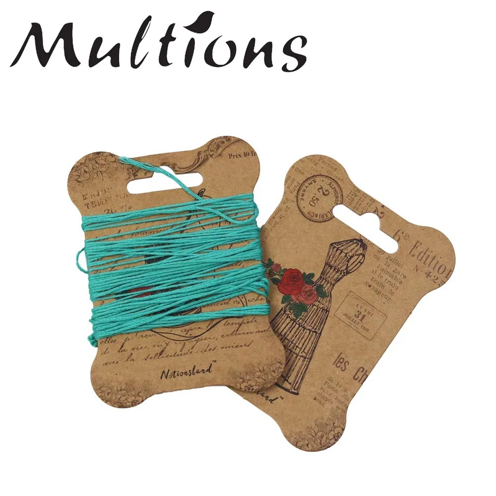 12 шт. бумажные бобины для вышивки держатель-органайзер крестиком карта нити