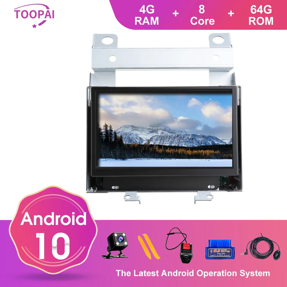 TOOPAI Android 10 для Land Rover Freelander 2 2007 2008 2009 2010 2011 2012 GPS навигация автомобильный