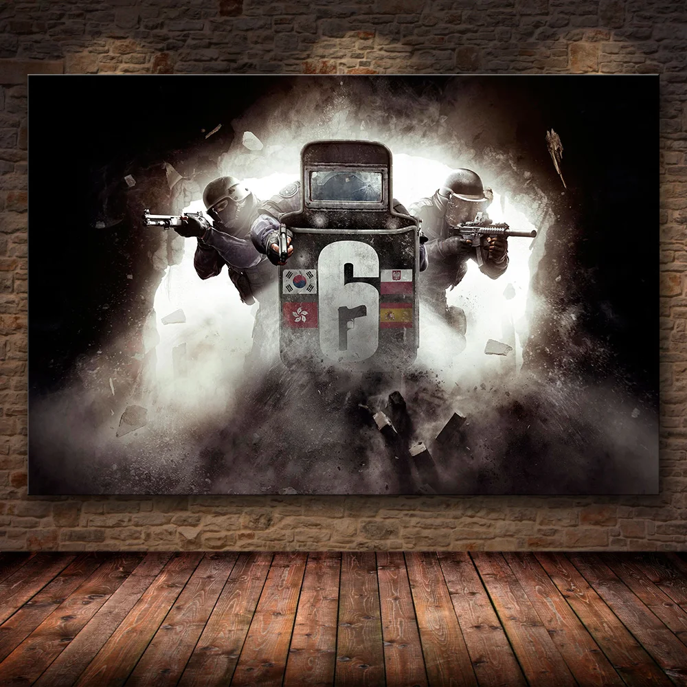 07 Unframed постер украшение картина Tom Clancy's Rainbow Six Siege на HD холсте картина искусство картина маслом - Цвет: 07
