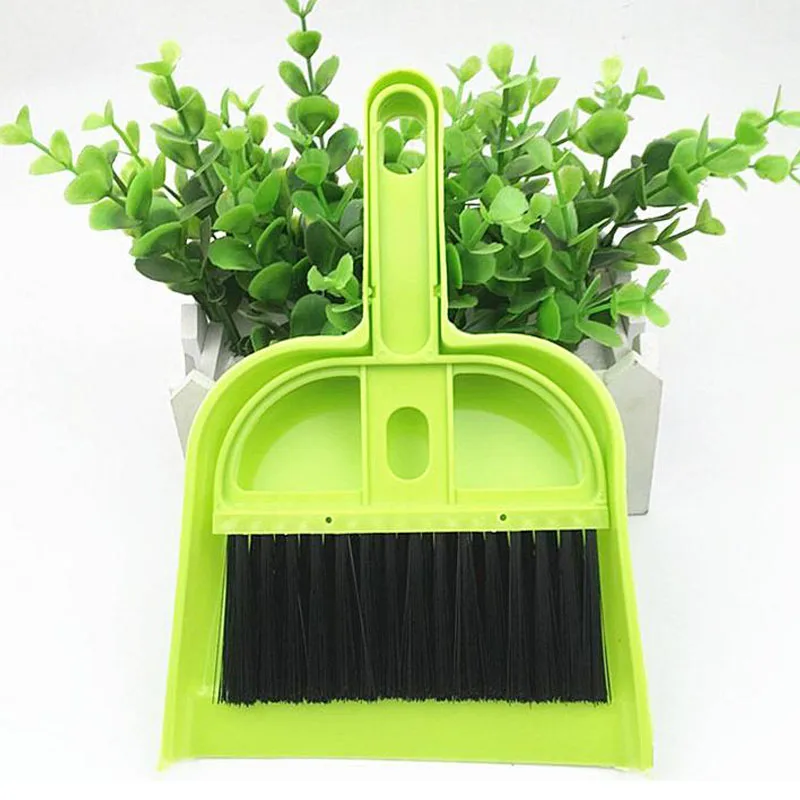 Портативный мини совок набор для очистки домашних животных отходов Метла Совок