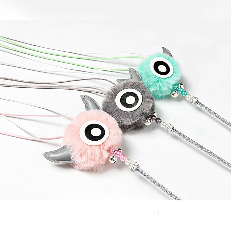 Интерактивная игрушка волшебная палочка для кошки с креплением колокольчика