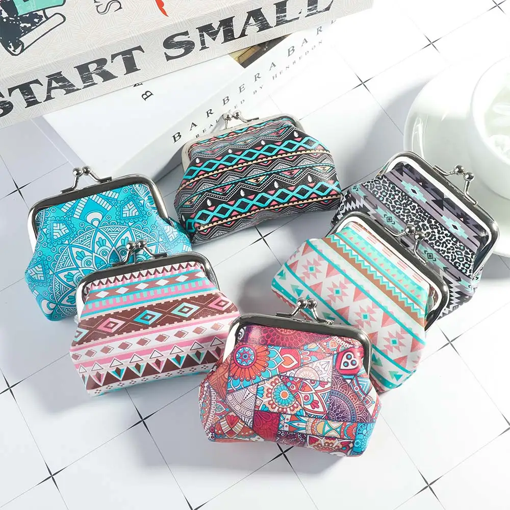 Милые винтажные женские кошельки для монет с защитой от ветра в национальном