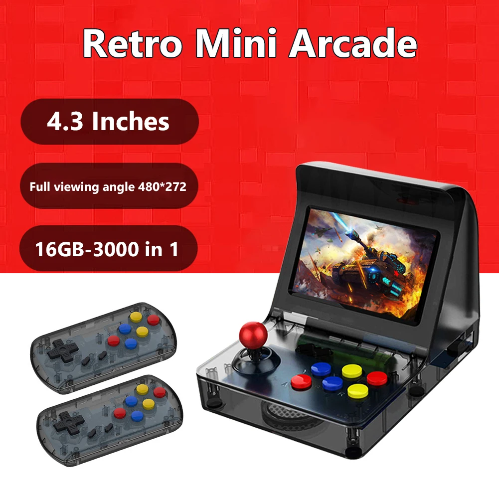 

4.3 Inch Retro Mini Arcade Retro Arcade Game Console Gba Nostalgic Game Console Supports TV Output 3.5mm Stereo Headset