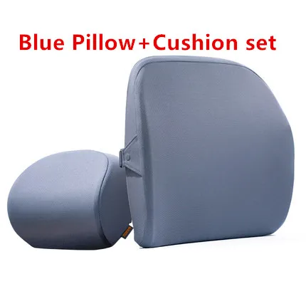 Pillow cushion set Xiaomi Mijia Roidmi Автомобильный подголовник подушка 60D чувство памяти хлопок моющийся Поясничный для офиса и автомобиля Быстрая - Цвет: Pillow cushion set