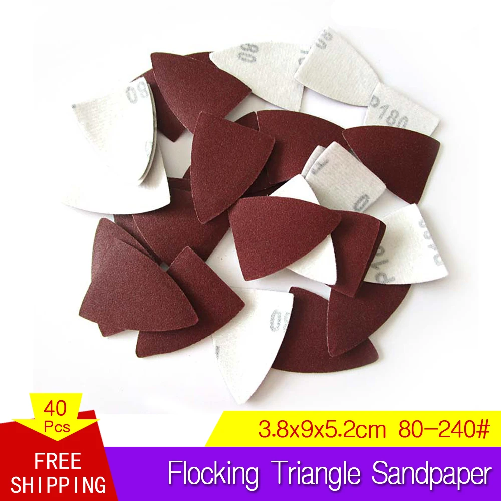 38*25 мм для выведения токсинов 40 шт Треугольники шлифование наждачной бумагой