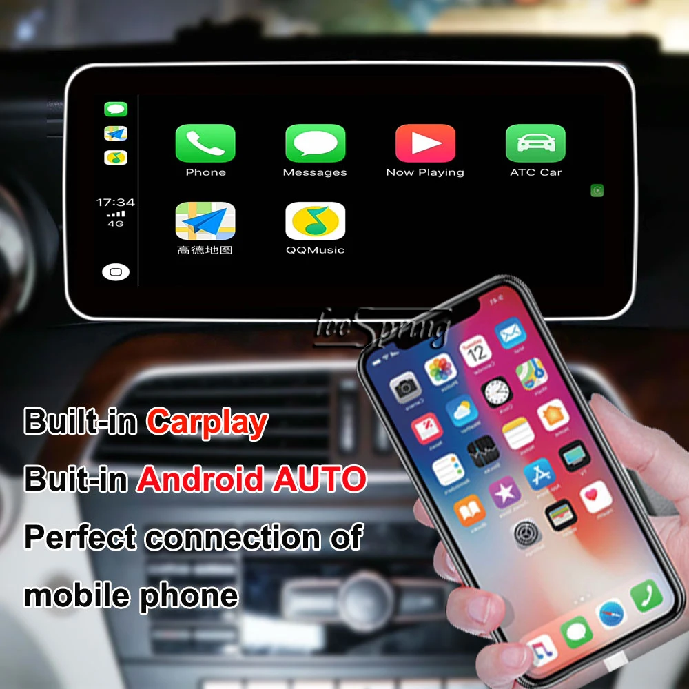 

Car Multimedia Player for Mercedes Benz C-Class W204 C204 S204 (NTG 4.5) Carplay Android Auto IPS blue ray anti glare screen