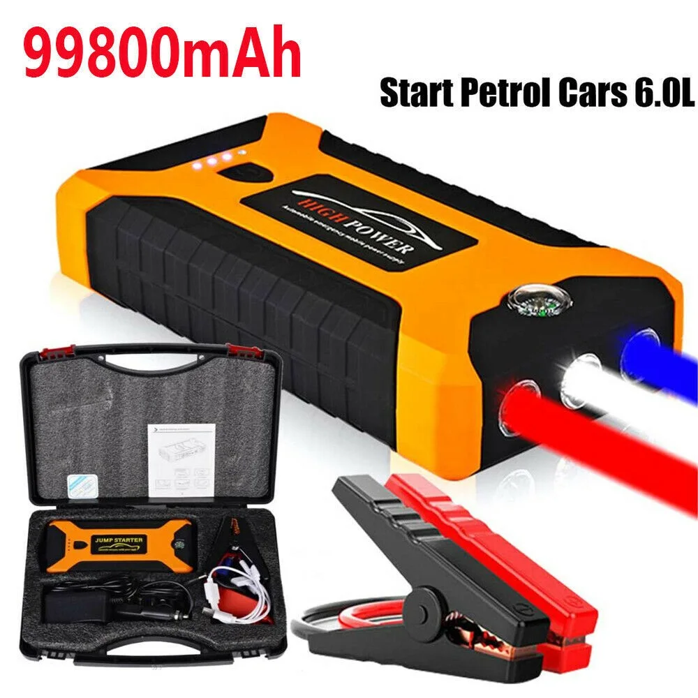 

12V Car Jump Starter Booster Battery Charger Power Bank Rescue Pack