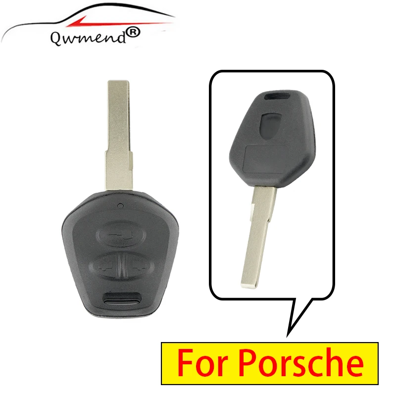 Carcasa de llave de coche inteligente, 3 botones, para Porsche 911, 996, Boxster S 986, reemplazo de funda de mando a distancia de coche
