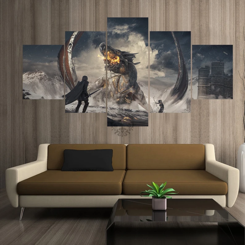 5 шт. декоративная живопись постер новые модные туфли-лодочки для офиса дома