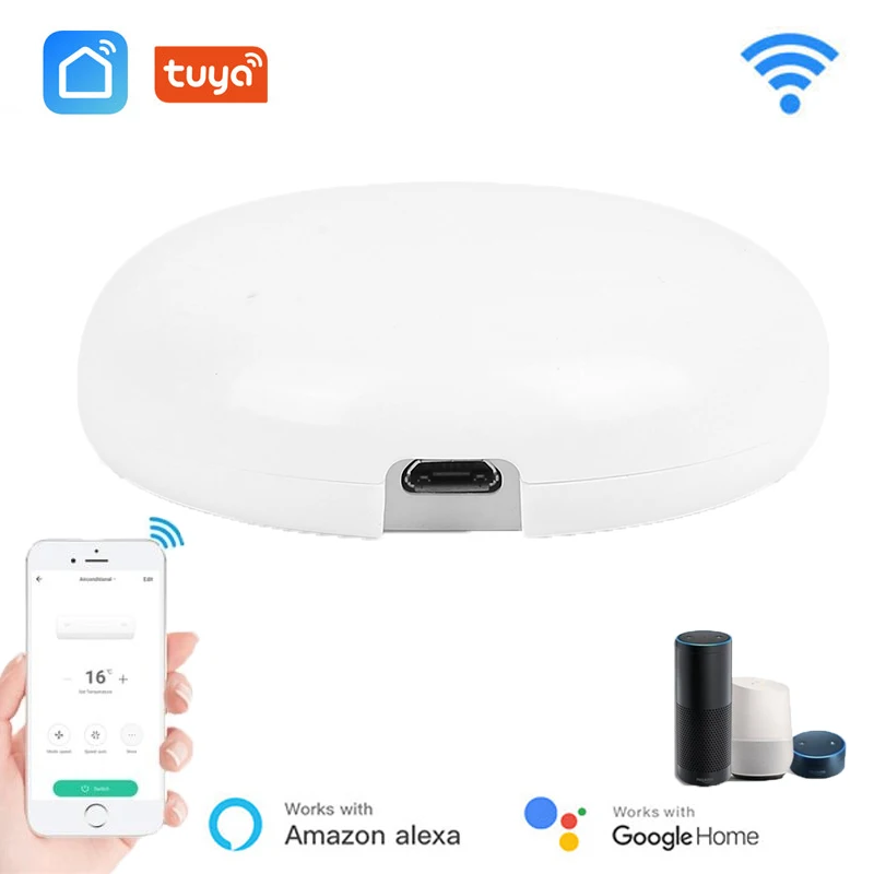 

IR Remote Control Smart Wifi Universal Infrared Tuya For Smart Home Control For TV DVD AUD AC Works With Amz Alexa Google Home