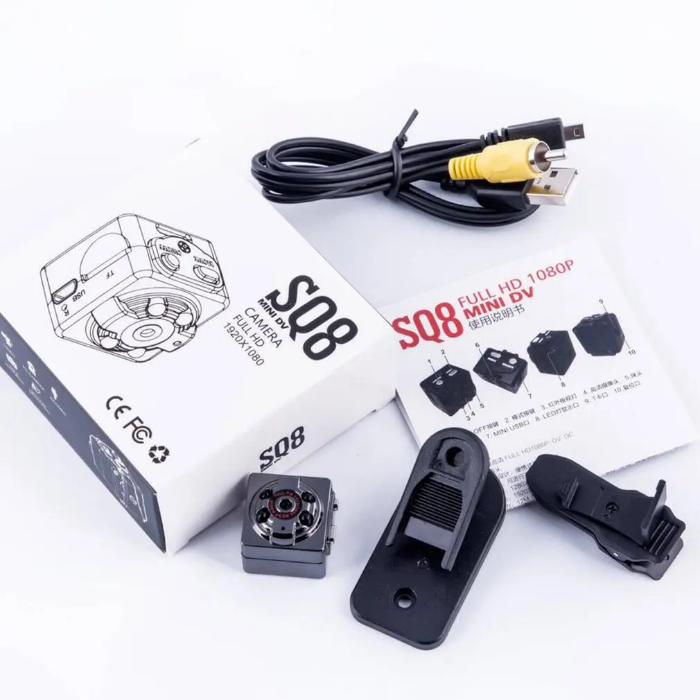 SQ8 Camera Portable Micro Outdoor Video Night Body DVR DV Tiny Motion Sensor Minicamera | Электроника